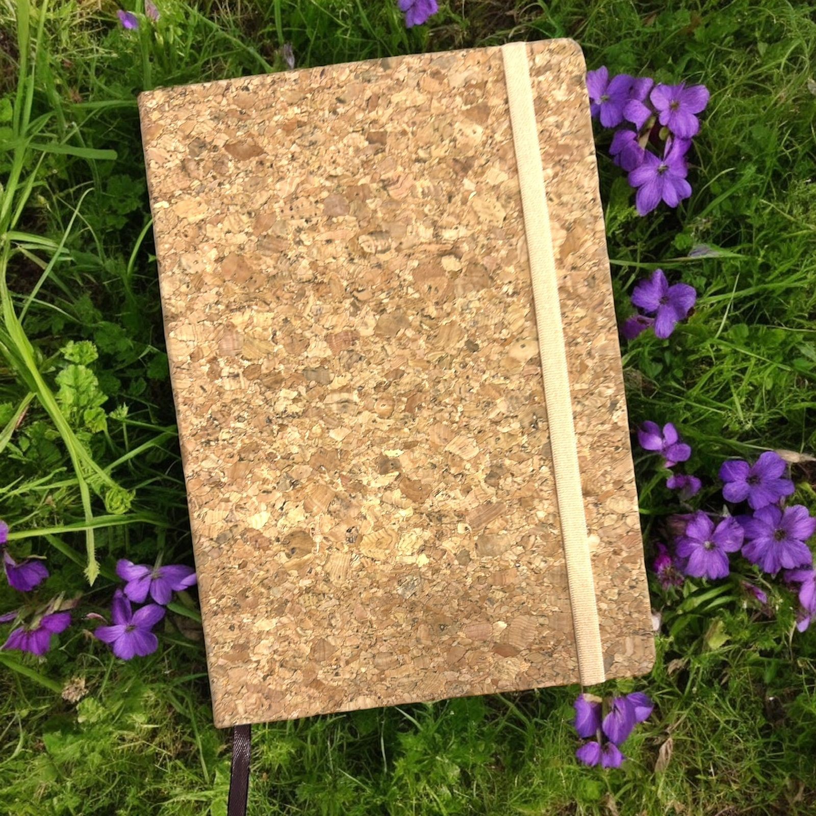 Cork Notebook with Elastic A5